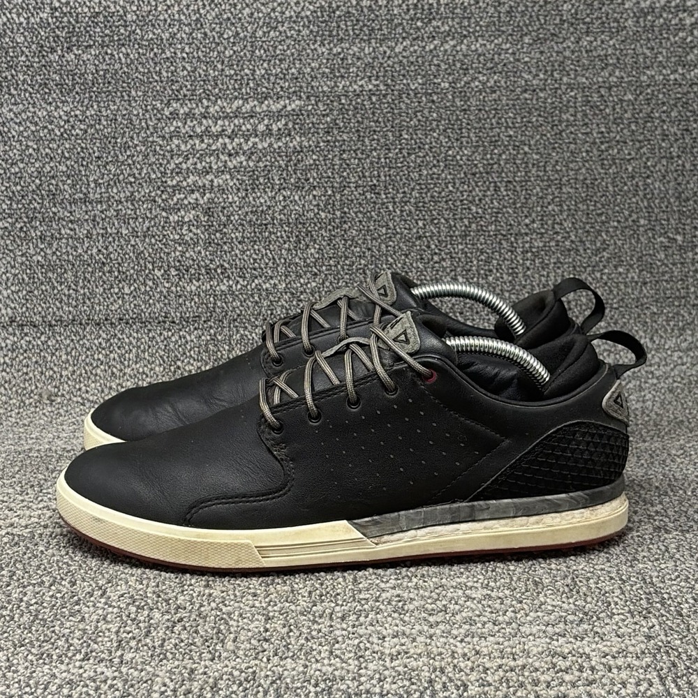 adidas Flopshot Spikeless Golf Shoes Mens 9.5 Black Leather Boost GV9670